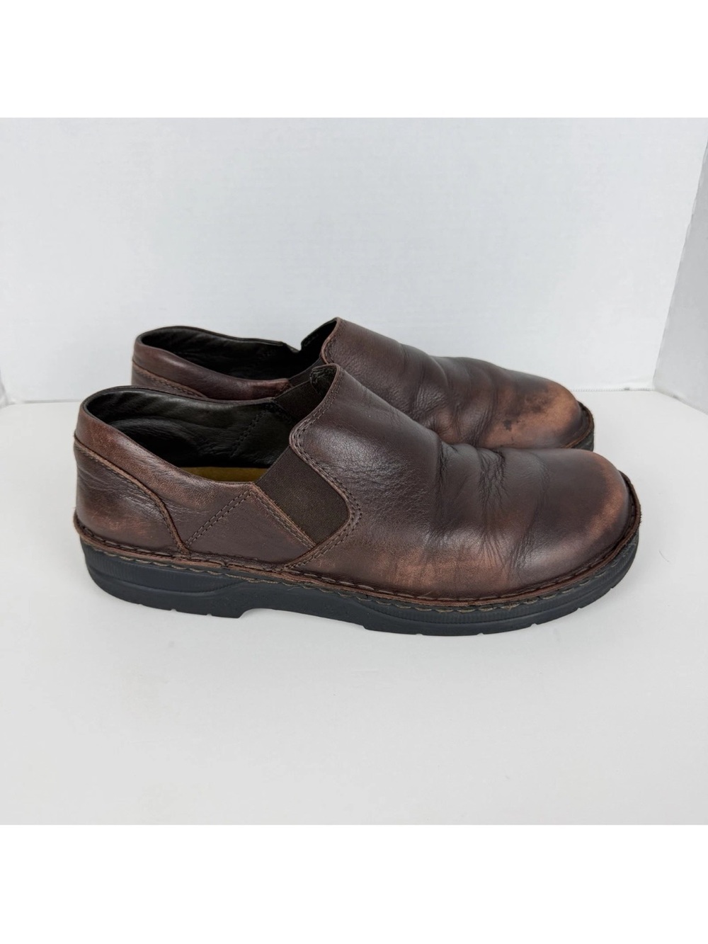Naot Eiger Loafer Shoes Mens EU 47- US Men’s 13 Brown Leather Slip On Elastic